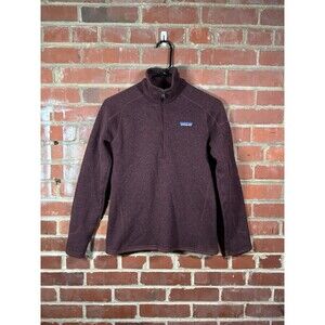 Patagonia Women's Better Sweater 1/4 Zip Fleece Burgundy Women's Size Small